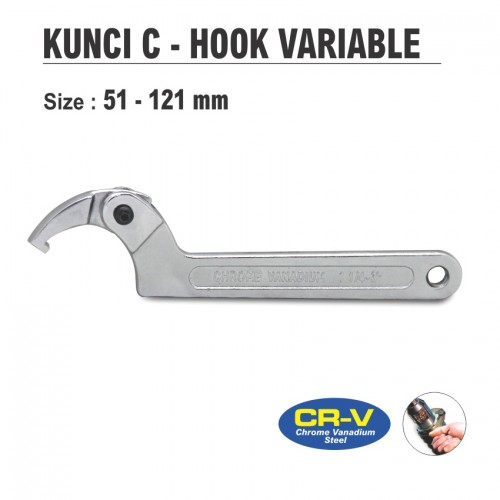 AL-KUNCI C HOOK VARIABLE 51 - 121  Products - Aldo - Tools & Hardware